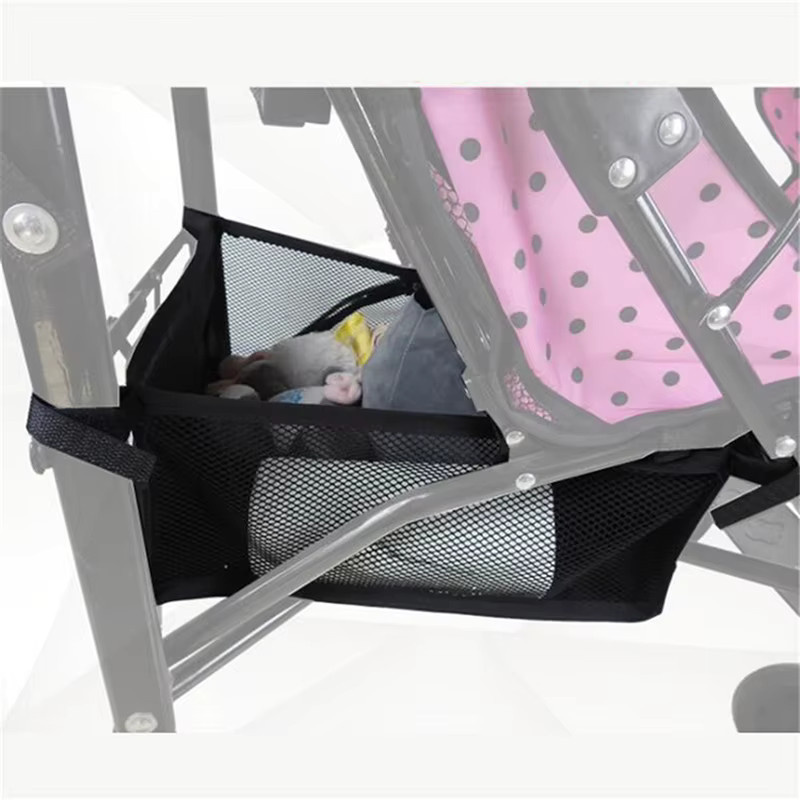 Tragbarer Kinderwagen-Organizer für Neugeborene als Hängekorb in Schwarz - Bild 3