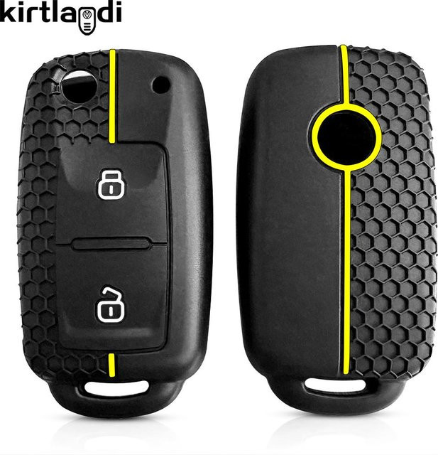 Silikon Schlüsselhülle in Schwarz für VW, Skoda und Seat Modelle - Bild 1