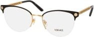 Versace VE 1297 Korrektionsbrille, Cat Eye, Halbrand, Metall, black, Damen - Bild 1