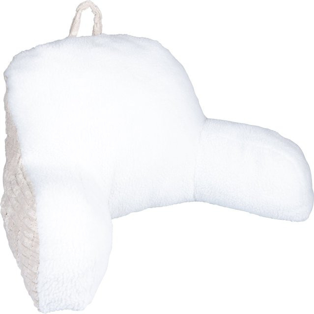 Rückenkissen Kuschel von viva domo in Weiss und Beige, Keilkissen Soft für Erwachsene - Bild 1