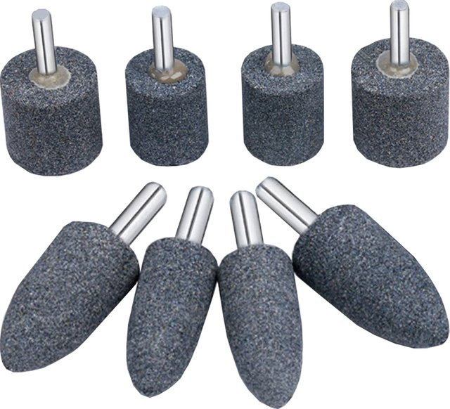AXE SHAN 4-teiliges Metall-Schleifstein-Set zum Polieren, Schleifen und Entgraten mit 6 mm Schaft für Drehwerkzeuge - Bild 1