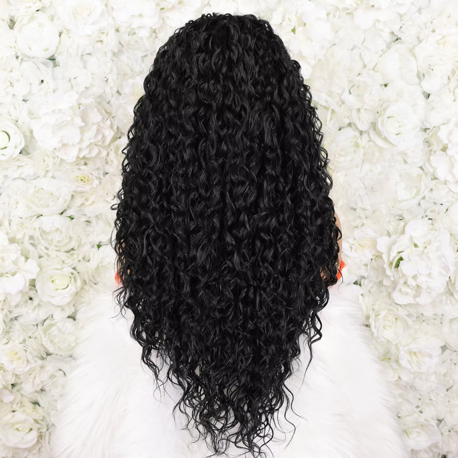 Vearda Haarperücke, lange lockige Lace Front Perücke, synthetische Faser, Damen - Bild 2