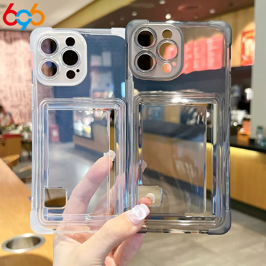 Transparente Stoßfeste Soft Case Schutzhülle für Apple iPhone 16 15 14 13 12 11 Pro Max mit Linsenschutz in Weiß - Bild 2