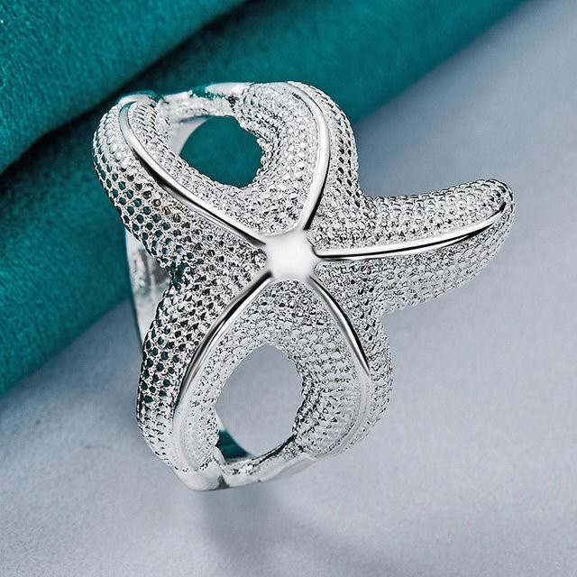 URMYLADY Jewelry Seestern Ring, 925 Silber, Damen - Bild 1