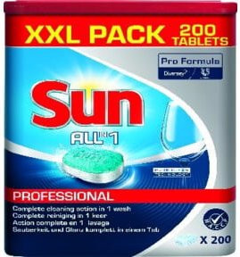 SUN Professional All-in-1 Spülmaschinentabs, 200 Stück - Bild 2