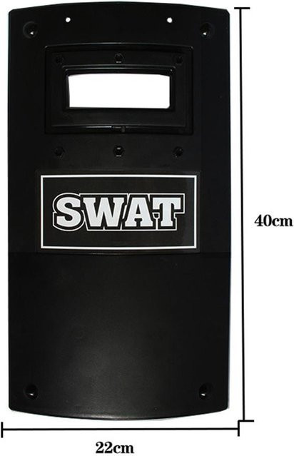 TOMTOP JMS Mini-Schild Polizei Kunststoff grau - Bild 1