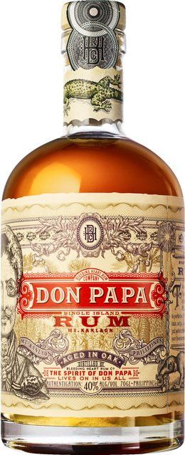 Don Papa Rum, Negros Philippinen, 40% Vol., 0,7 l - Bild 1
