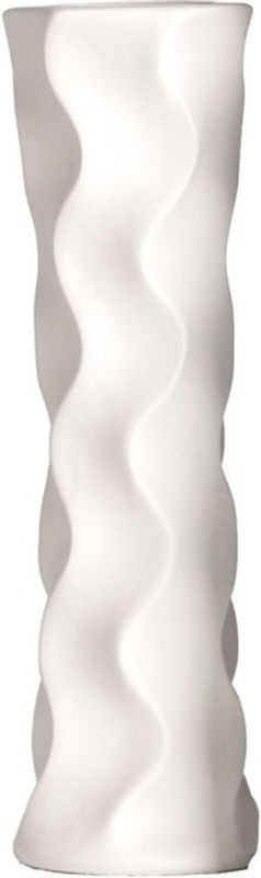 Gilde Vase Diverso Set aus 6 Keramikvasen in Weiß, konisch, Durchmesser: 9 cm, Höhe: 33,5 cm - Bild 1