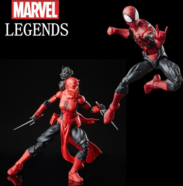 Hasbro Marvel Legends Retro SpiderMan Ben Reilly Miles Morales Elektra Daredevil, Actionfigur - Bild 1