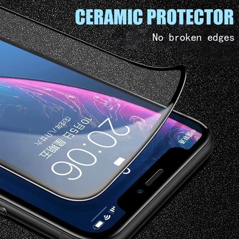 3er-Pack Matte Keramik-Displayschutzfolie für Apple iPhone 16 15 14 13 12 11 Pro Max XS Max XR 7 8 Plus, Transparent - Bild 4