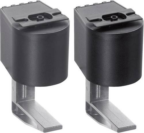 EVOline Befestigungszwinge 2er Set in Schwarz mit Spannbereich 40 bis 75mm - Bild 1