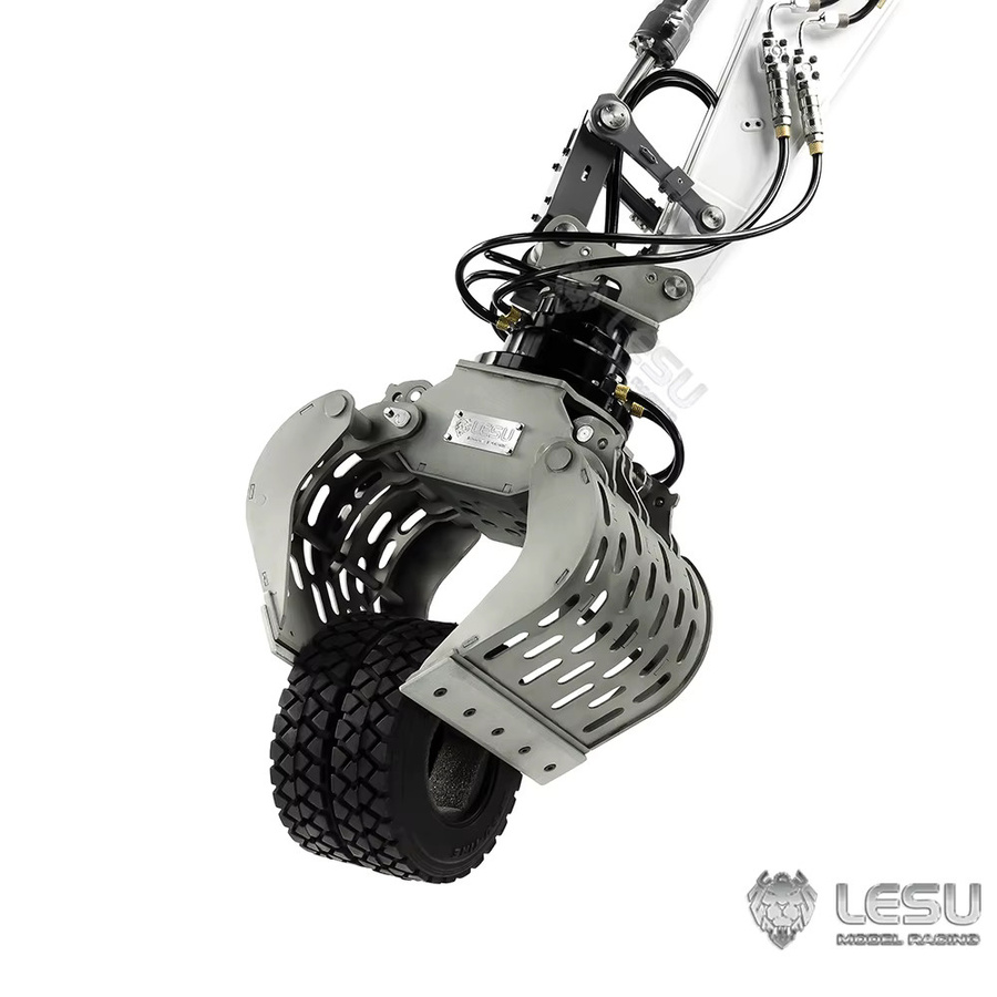 LESU Mechanische Klaue, Baggeranbauteil, 1/14, Metall, Grau - Bild 3