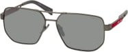Prada PS 51ZS Sonnenbrille Aviator, Metall, grau, Herren - Bild 1