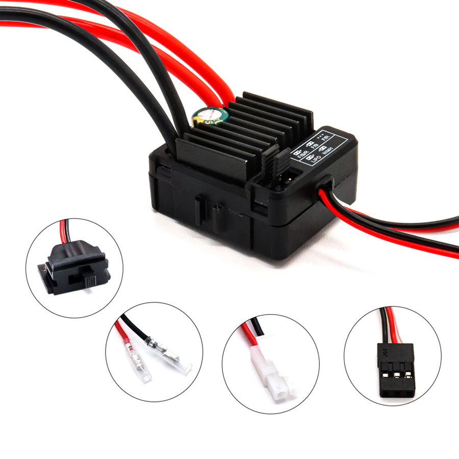 RCXAZ Wasserdichter RC 1060 60A gebürsteter Regler, 1:10, Schwarz - Bild 3