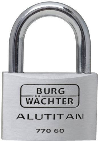 Burg Wächter Vorhängeschloss Alutitan 770 60 SB in Silber und Grau - Bild 1