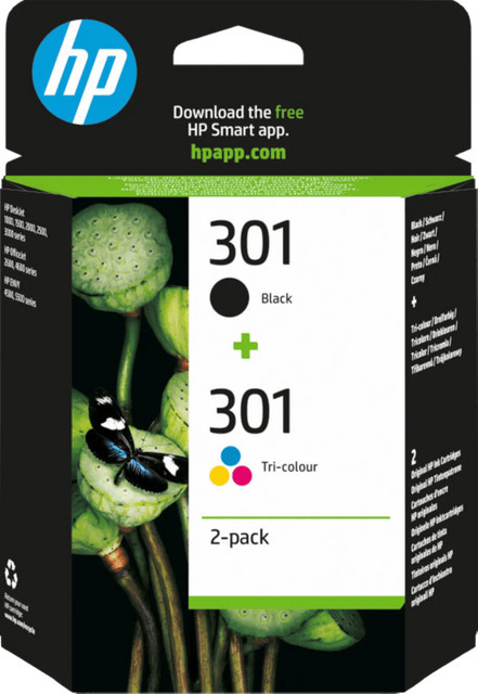 HP 301 Tintenpatronen Multipack für Tintenstrahldrucker, Mehrfarbig - Bild 1