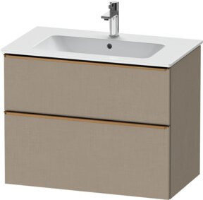 Duravit Waschtischunterschrank D-Neo in Beige, Wandhängend, B/T/H: 81 x 46,2 x 62,5 cm - Bild 1