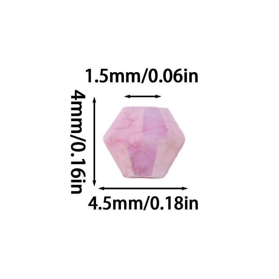 JHNBY Kristallglasperlen, 4 mm, Unisex - Bild 2