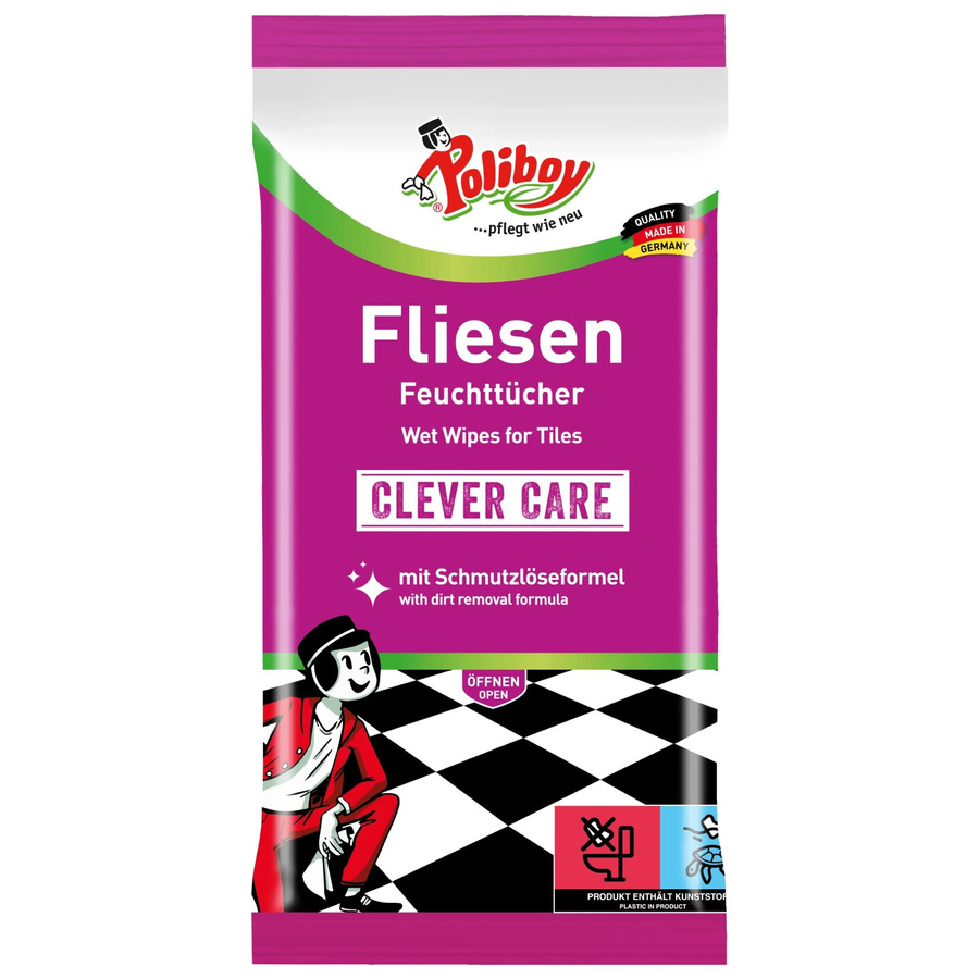 Poliboy Fliesen Feuchttücher 15 Stück - Bild 2