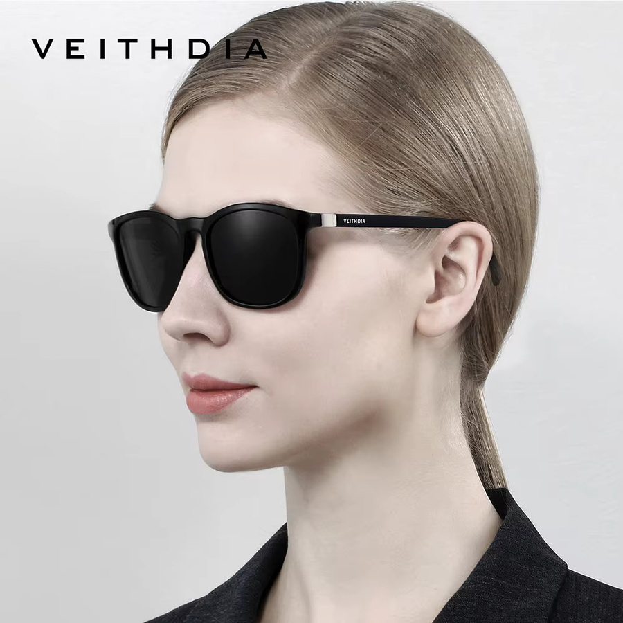 VEITHDIA FA75200 Sonnenbrille, Vollrand, Square, Kunststoff, Unisex, polarisiert - Bild 2