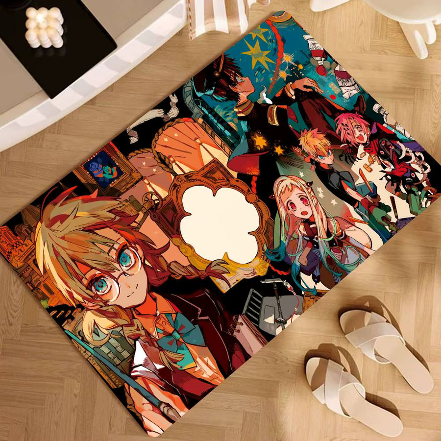 Rutschfeste Bodenmatte Anime Toilet-Bound Hanako-kun für Wohnzimmer, Küche oder Badezimmer, Mehrfarbig - Bild 5