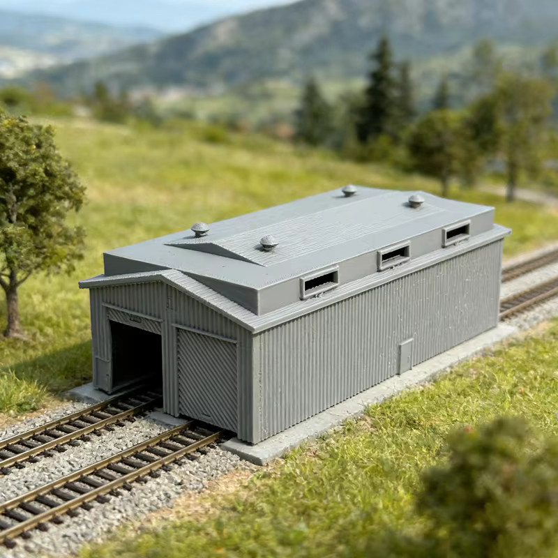 FunTrying Miniatur-Eisenbahndepot Modellbahnhof, 1:160 (Spur N), DIY-Bausatz - Bild 5