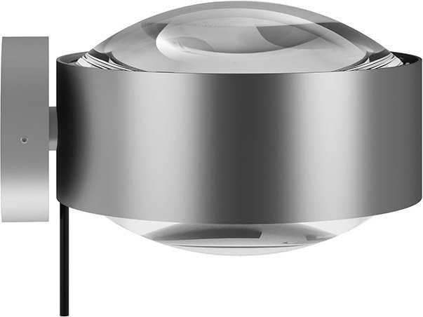 Top Light Puk! 160 Wall Avantgarde LED-Wandleuchte in Chrom matt mit klarem Glas und warmweißem Licht (2700K) - Bild 1