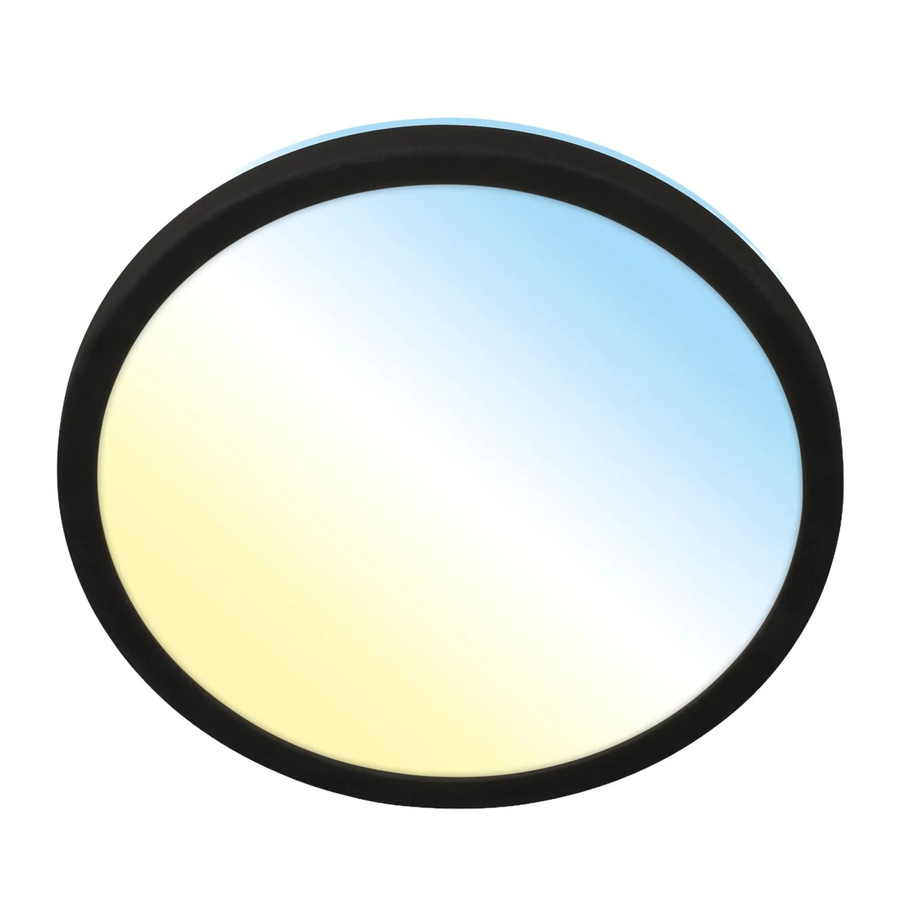 Briloner LED-Deckenleuchte Kada CCT Ultraflach in Schwarz, Durchmesser: 29,5 cm, Höhe: 2,8 cm, dimmbar mit Fernbedienung - Bild 2