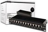 Digitus DN-91612S Netzwerk-Patchpanel 12 Port CAT 6 Schwarz RAL 9005 10 Zoll 1 HE - Bild 3