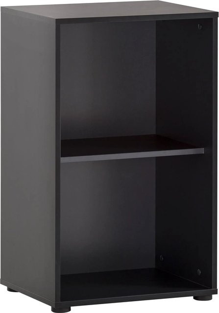 Schildmeyer Regal Aino modern in Eiche Braun-Schwarz matt B/H/T: 51 x 83,6 x 41 cm - Bild 1