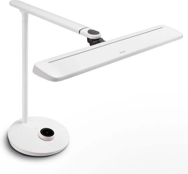 Philips VDTMate LED-Schreibtischleuchte Weiß, dimmbar und verstellbar, 14 W, 2700-6500 K - Bild 1