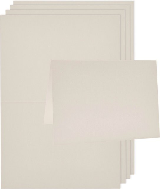 Rico Design Paper Poetry Luxury Karten B6 Hellgrau - Bild 1