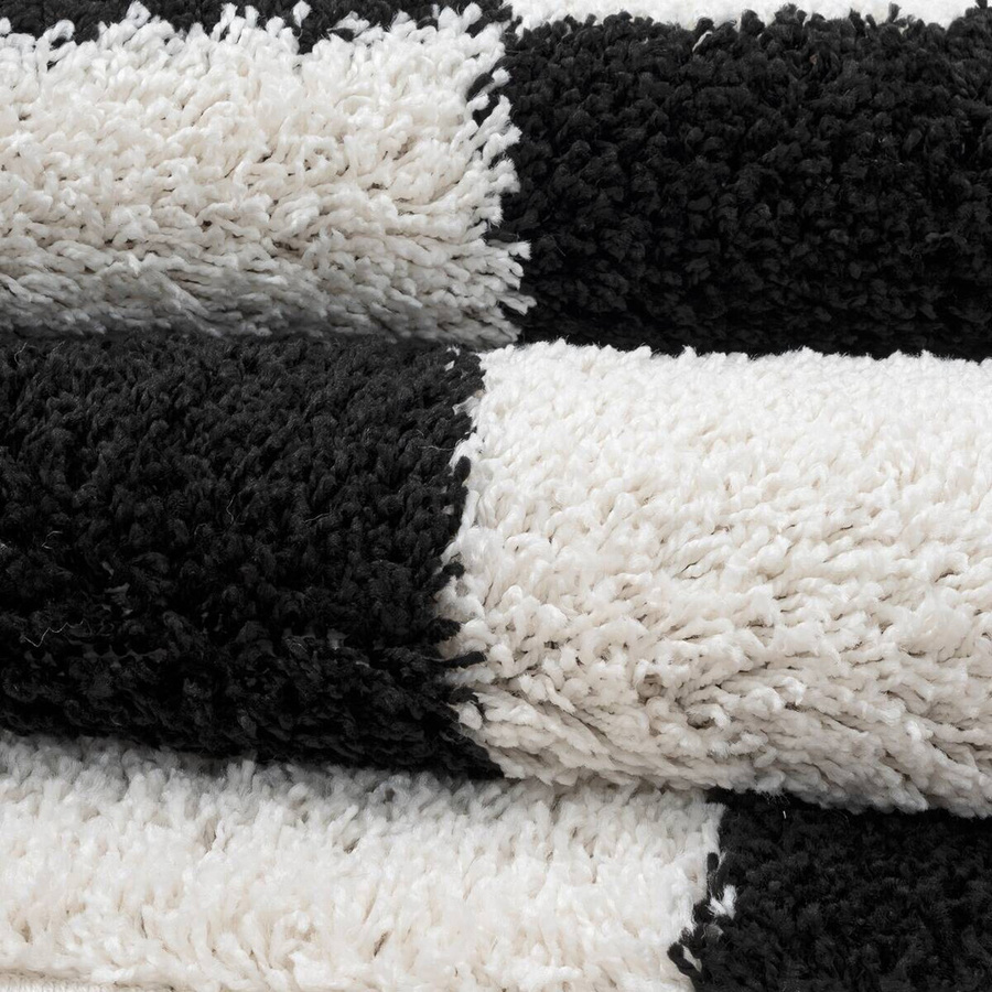 Sanat Hochflorteppich MILANO modern schwarz B: 80 cm, L: 150 cm - Bild 5
