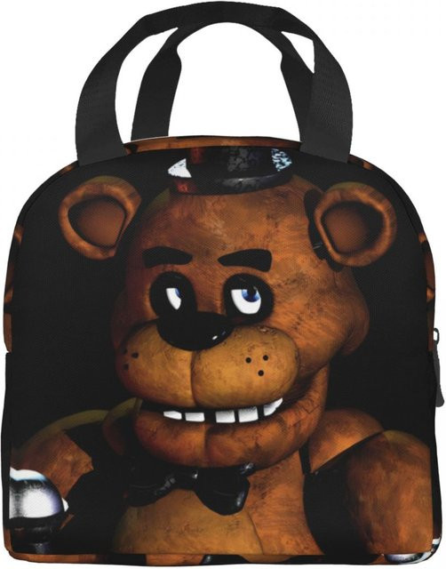 Isolierte Lunchtasche FNAF At Freddys von Fancy Style Studio in Braun - Bild 1