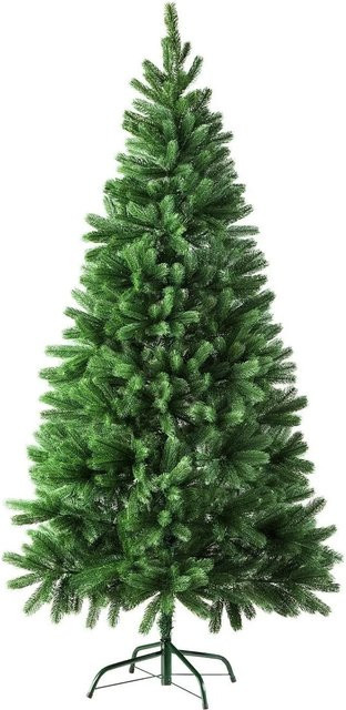 tectake Weihnachtsbaum künstlich aus Spritzguss in Grün mit Metallständer H x B x T: 180 x 100 x 100 cm - Bild 2