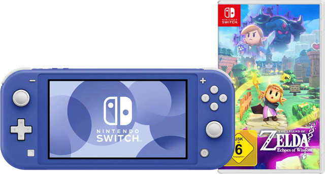 Nintendo Switch Lite Blau und Zelda: Echoes of Wisdom Adventure Bundle - Bild 1