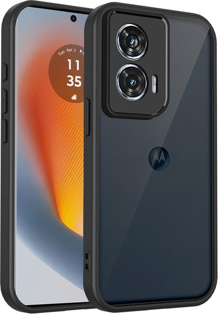 Stoßfeste Handyhülle mit Soft-Touch-Oberfläche für Motorola G86 G56 G35 G55 G85 G24 G34 G54 G82 G52 G06 G57 G67 Power in Schwarz - Bild 1