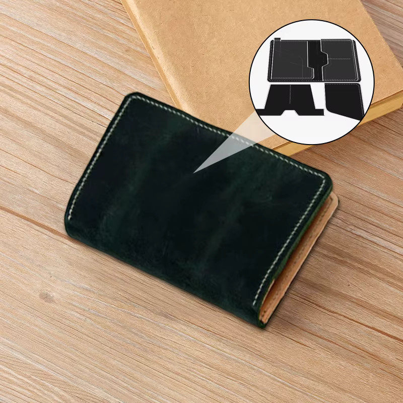 YOMDID 5er Set Acryl Vorlagen für Reisepasshüllen und Airline Tickets zur DIY Herstellung von Lederwaren - Bild 5