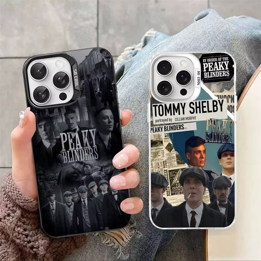 Potdemiel Handyhülle Peaky Blinders Design für iPhone 16 15 14 13 12 11 Pro Max 17 Plus bunt - Bild 1