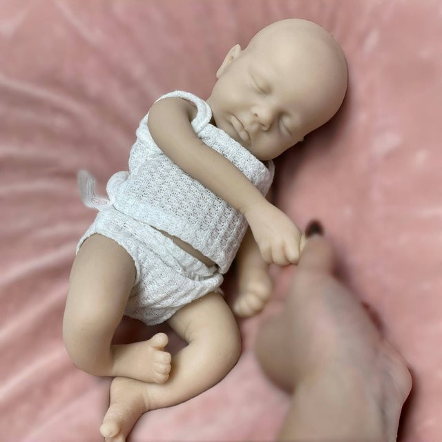 AnjoDoll Loulou Reborn Puppe, Silikon, 33cm - Bild 1