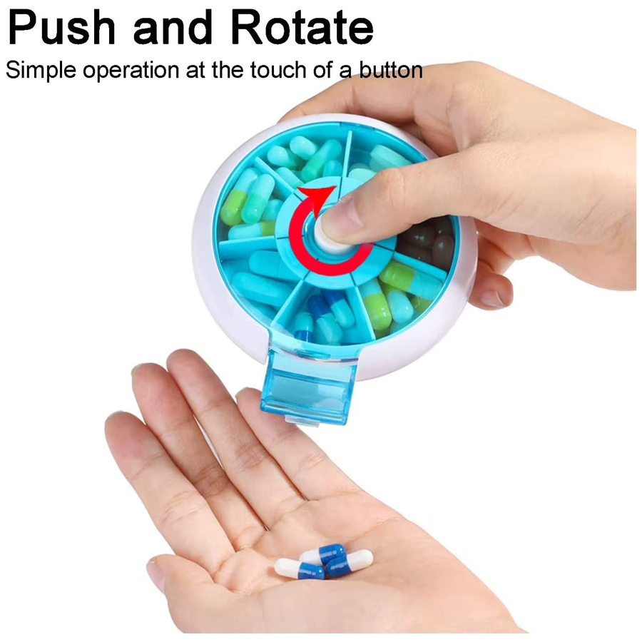 Untior Pillendose mit Drehmechanismus, Unisex - Bild 2