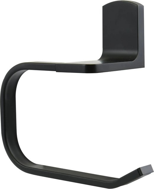 Spirella Papierrollenhalter Taku Schwarz Matt B: 17 cm, T: 7 cm, H: 15 cm - Bild 1