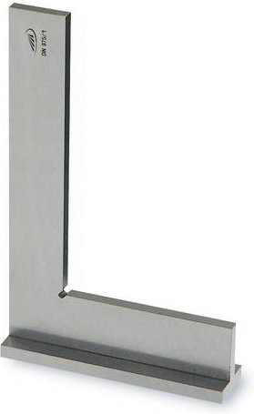 Helios Preisser Anschlagwinkel DIN 875/1 aus Stahl in Silber, Schenkellänge: 250 mm, Tiefe: 165 mm - Bild 1
