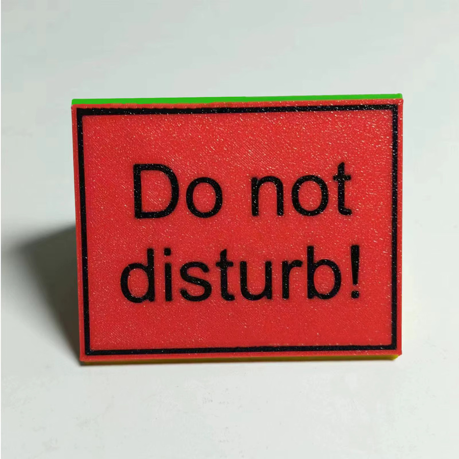 Bitte nicht stören Tischschild als 3-seitiger Schreibtisch-Indikator aus Kunststoff für Konferenzräume, Homeoffice oder Hotels - Bild 2