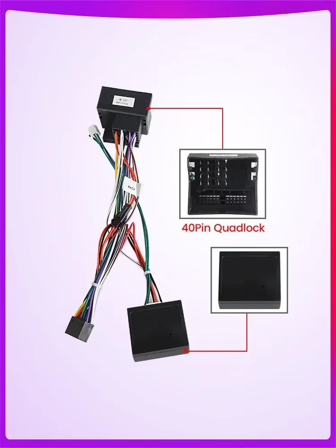 AUTOSHARK Android Radio Kabeladapter für Volkswagen VW Golf 5 6 Polo Passat Tiguan Jetta Touran und Skoda Navigationssystem Anschluss - Bild 5