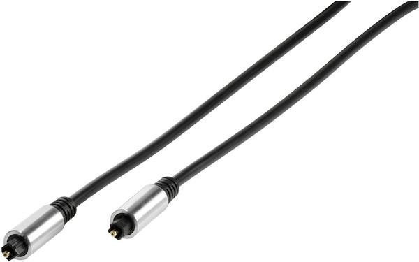 Vivanco Premium Lichtleiterverbindung Toslink Optical Schwarz Transparent, Länge: 1,2 m - Bild 1