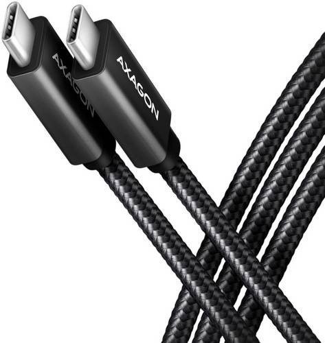AXAGON USB-C Kabel USB 3.2 Gen2x2 mit 4K UHD Unterstützung, Schwarz, 0,5 m, BUCM32-CM05AB - Bild 1