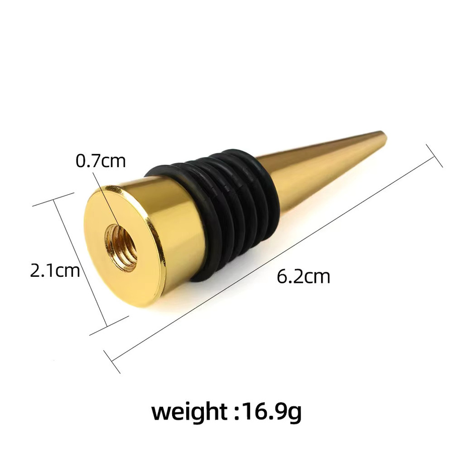 SUNFILI Weinstopfen-Basis aus Legierung für DIY-Anpassungen, Gold und Mehrfarbig - Bild 1