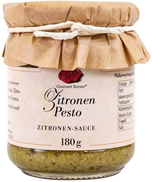 Gourmet Berner Zitronen Pesto Sauce 180 g - Bild 1