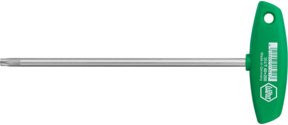 Wiha Stiftschlüssel mit Quergriff Torx T27 aus Chrom-Vanadium, mattverchromt, Länge: 100 mm - Bild 1